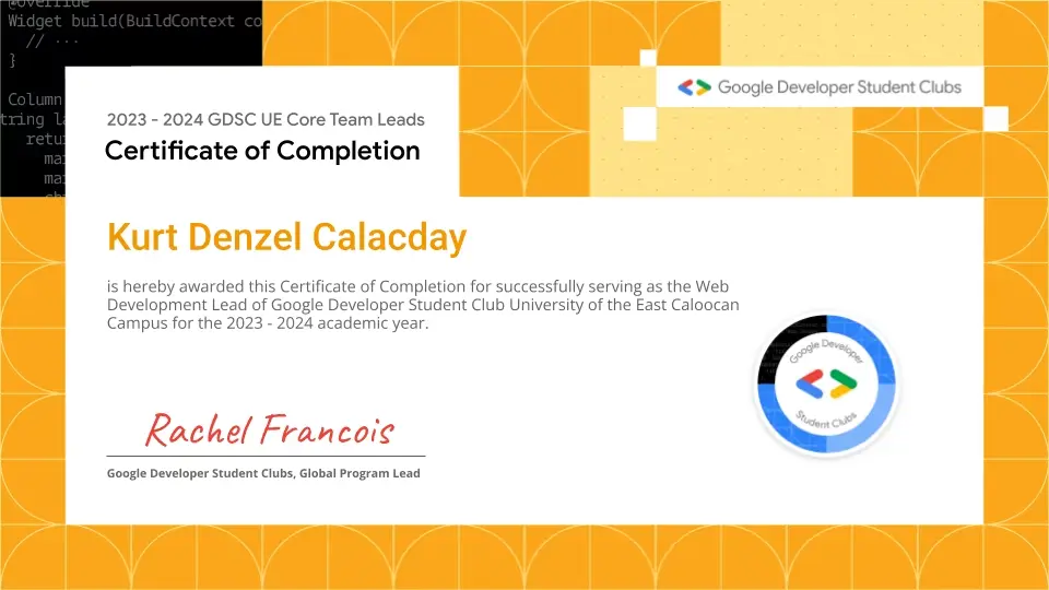 Web Dev Lead